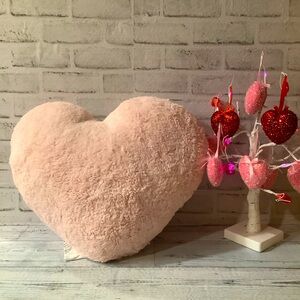 Tabitha Webb Heart Shaped Sherpa Pillow